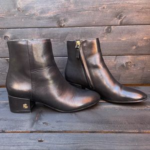 Ralph Lauren heeled boot. They're new, have never been worn.